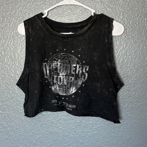 || Hollister || Cutoff Cropped Tank Top• Dreamers Tour • sz Large - Picture 2 of 10